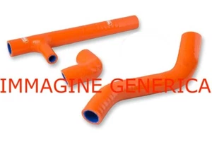4 SPECIAL ORANGE tubes for KTM 250 EXC-F radiator 2008-2013 - Picture 1 of 3