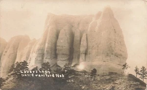 Postal LP11 Lover's Leap Butte cerca de Crawford Nebraska 1910 RPPC - Imagen 1 de 2