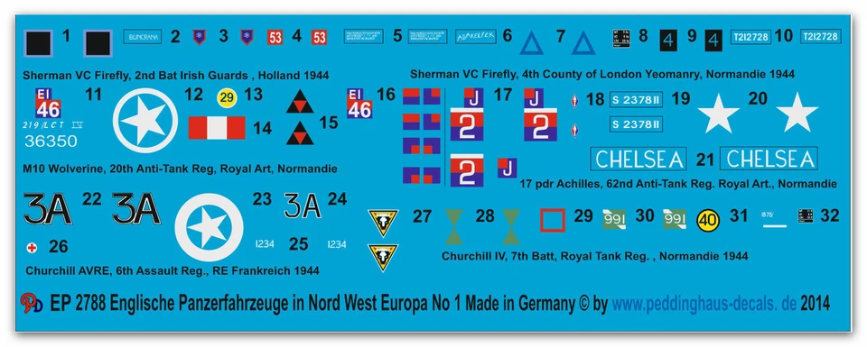 1/35 EP 2788 Inglese Veicoli Corazzati IN Nord West Europa No 1 - Immagine 1 di 1