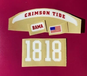 ALABAMA CRIMSON TIDE MINI HELMET NATIONAL CHAMPIONSHIP DECAL SET -  3M 20MIL  - Picture 1 of 5