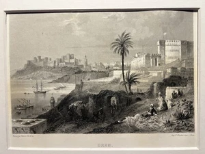 Oran Alger Algiers East 1858 GRAVURE Antiquarische Stahlstich ILLUSTRATION - Bild 1 von 7