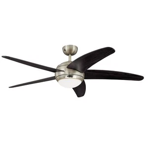 Ceiling fan with light and remote control WESTINGHOUSE BENDAN Chrome 132 cm 52" - Picture 1 of 6
