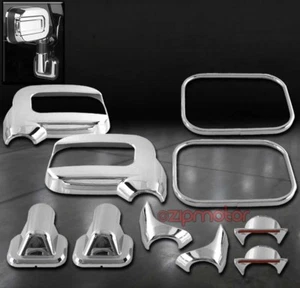 06 07 08 09 HUMMER H2 SUV SUT PUERTA LATERAL ESPEJO CUBIERTA MOLDURAS CROMO 10 PIEZAS - Imagen 1 de 4