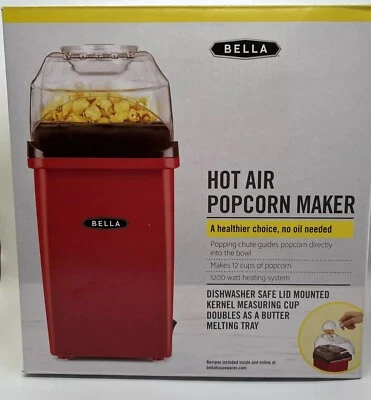 Bella Hot Air Popcorn Maker, Teal, Makes 12 Cups 1200 Watt - Image 1 of 4