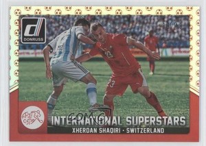2015 Panini Donruss International Superstars Red Soccer Ball /49 Xherdan Shaqiri