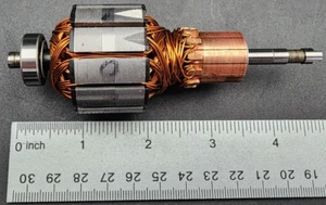 UNKNOWN MOTOR armature as found for restoration or rolling paper weight - Picture 1 of 13