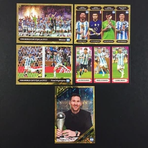 Lionel Messi 5 Stickers Panini Fifa 365 2024 World Cup 2022 Qatar / #416, 406... - Zdjęcie 1 z 3