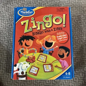 ZINGO Bingo with a Zing Board Game Think Fun - Complete Used - Picture 1 of 3
