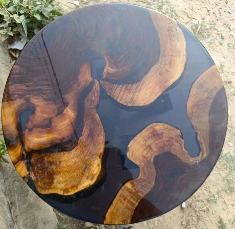 Round Table top , Epoxy Coffee Table, Outdoor  Resin Table, Hallway Dine Table - Image 1 of 4
