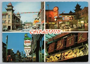 Tarjeta postal de Chinatown en Chicago Illinois IL vista múltiple - Imagen 1 de 2