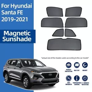 Window Sun Shade Visor Magnetic Reversible Shield Curtain For Hyundai Santa Fe - Picture 1 of 15