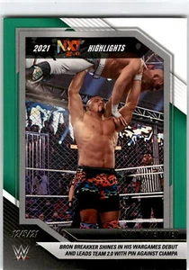 2022 Panini NXT 2.0 WWE #40 Bron Breakker 2021 NXT Highlights Green - Picture 1 of 2