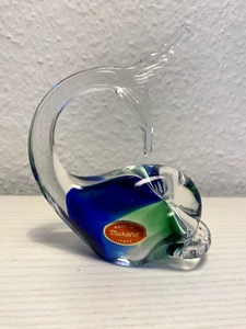 Schöner Murano Glas blau Fisch Wal Made in Italy Murano blue - Bild 1 von 4