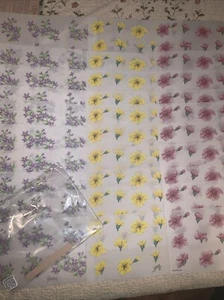 #74 Tattoo Blumen 30 kleine Blätter Wandbild Neu - Bild 1 von 6