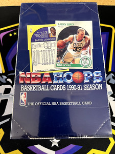 1990-91 NBA Hoops Series 1 Factory Sealed Basketball Box