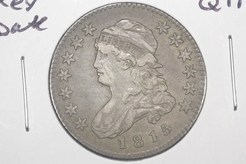 1815 Capped Bust Quarter, Key Date, XF Cover