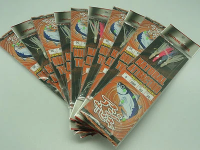 #1 Squid SABIKI SURF JETTY PIER BAIT FISHING Herring Mackerel Sardine 10 RIGS - Image 1 of 4