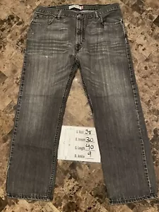 Vintage Levi's 505 Regular Fit Straight Leg Grey Washed Men's Jeans size 38 x 30 - Picture 1 of 7