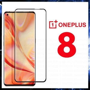 For ONEPLUS 8 CURVED SCREEN PROTECTOR 9D FULL COVER GORILLA TEMPERED GLASS 1+ - Picture 1 of 9
