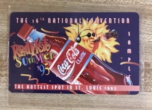 Coca Cola Telefonkarte 1995 von der 16th National Sports Convention St. Louis - Bild 1 von 2