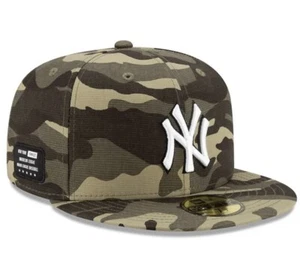 NEW ERA 59Fifty New York NY Yankees ARMED FORCES MLB Cap - Size 7 3/8 *GENUINE* - Picture 1 of 5