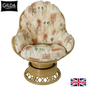 GILDA WRAP ROUND SWIVEL REPLACEMENT CUSHIONS CANE WICKER CONSERVATORY FURNITURE 