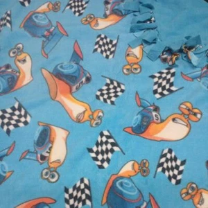 Manta polar hecha a mano de doble capa con funda de almohada a juego "Turbo" - Imagen 1 de 1