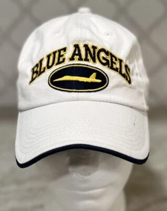 Vintage Blue Angels Hat Cap Strap Back Embroidered US Navy Military Vanguard USA - Picture 1 of 9