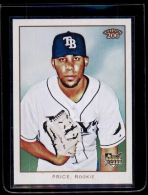2009 Topps 206 #181b David Price VAR SP - Image 1 of 2