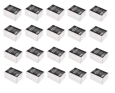 (20 Box Lot) BCW 100-Card Hinged Boxes Plastic Case Holder For Trading Cards - Image 1 of 4