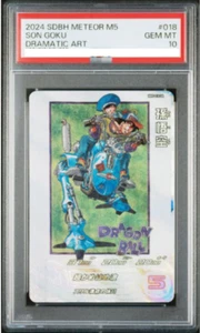 PSA10 2024 SDBH METEOR M5 SON GOKU DRAMATIC ART GEM MT - Picture 1 of 2