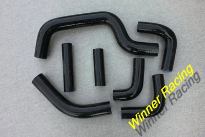 SILICONE HOSE FOR DUCATI MONSTER S4RS 2005-2006 REINFORCED BLACK 7PCS - Image 1 of 4