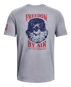 Under Armour 1382189 Men's UA Freedom By Air Graphic Tee Short Sleeve T-Shirt - Picture 1 of 5