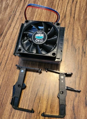 Cooler Master Socket-478 Cooling Fan DI4-7H53D Ball Bearing NOS NIB Mount Clips - Image 1 of 4