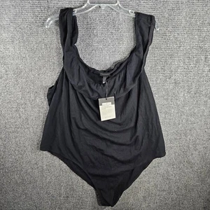 Who What Wear Black 4X 4XL Bodysuit NWT - Picture 1 of 4