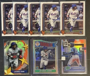Luisangel Acuna (8) RC Lot Various Sets - Inserts, Parallels - Mets - Picture 1 of 2