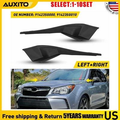 Cubierta de moldura de rejilla de capó delantero para Subaru Forester 2014-2018 base de limpiaparabrisas 2-20X Foto 1 de 4