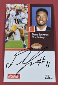 Dane Jackson Auto RC 2020 Senior Bowl Pitt Panthers firmado novato Buffalo Bills - Imagen 1 de 2