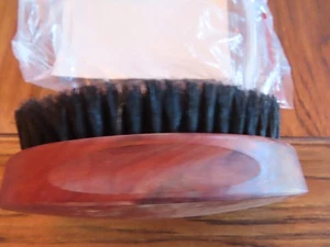 Spazzola per capelli uomo stile militare legno duro setole pure spazzola 4,5" per 3" - Foto 1 di 4
