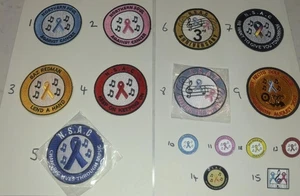 NORTHERN SOUL AGAINST CANCER - Embroidered Patchs & Enamel pins - Picture 1 of 32