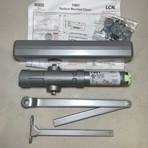 LCN 1461 REG AL Türschließer, normaler Arm, 689 Aluminiumoberfläche, ohne Hand NEU - Bild 1 von 21