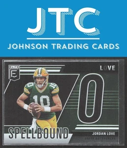 2024 Donruss Elite Jordan Love Spellbound Green 'O' Green Bay Packers - Bild 1 von 2