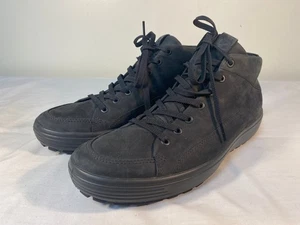 ECCO Soft 7 Tred Ankle Boots Men's Black Urban Boot High Cut EU 44 (US 10-10.5) - Picture 1 of 6