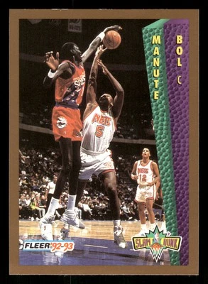 Manute Bol 1992-93 Fleer #285 Philadelphia 76ers - Image 1 of 2