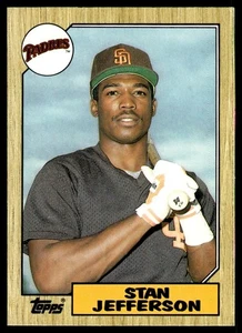 1987 Topps Traded Stan Jefferson San Diego Padres #55T - Picture 1 of 2