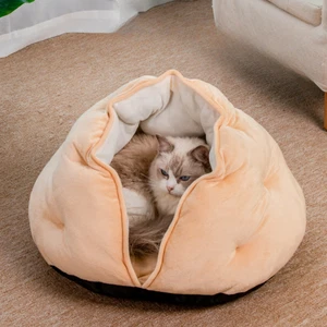 Weich Warm Knödel Katze Hund Bett Abnehmbar Waschbar Kissen Vier Jahreszeiten Nest - Bild 1 von 7
