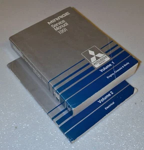 1991 Mitsubishi Mirage Factory Service Manual Set Original Shop Repair Books - Picture 1 of 1