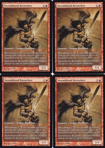 4x STORMBLOOD BERSERKER - DCI Full Art MTG - 2012 Core (M12) - Game Day Promo - Bild 1 von 1
