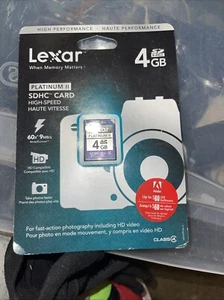 Lexar Media Platinum II 4 GB Compact CF Card (LCF4GBBSBNA080) - NEW - NOS - Picture 1 of 2