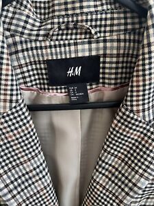 H&M Fitted Check Blazer- 34/XS